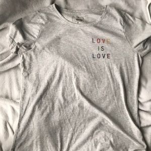 Love is love short sleeve shirt